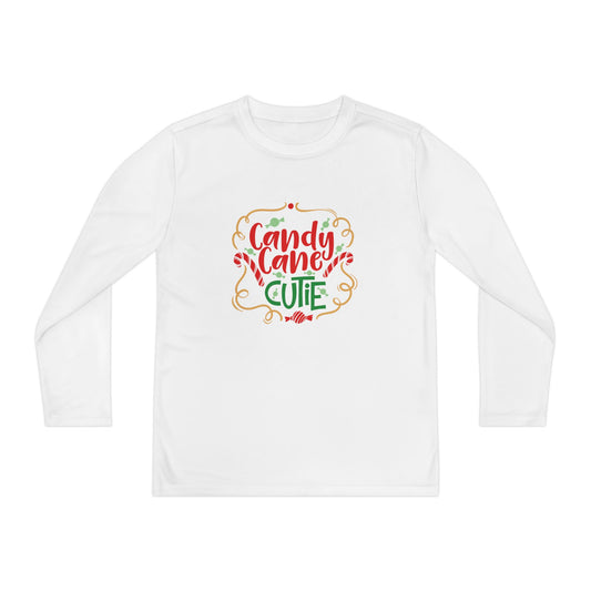 Candy Cane Cutie Youth Long Sleeve Tee