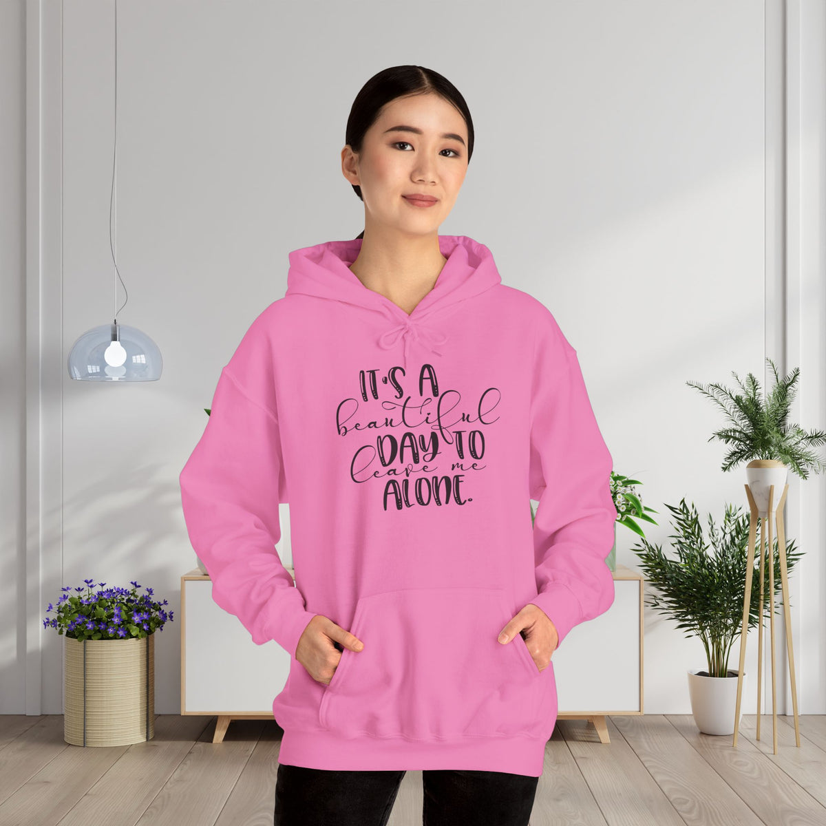 It's A Beautiful Day To Leave Me Alone Adult Heavy Blend™ Hoodie