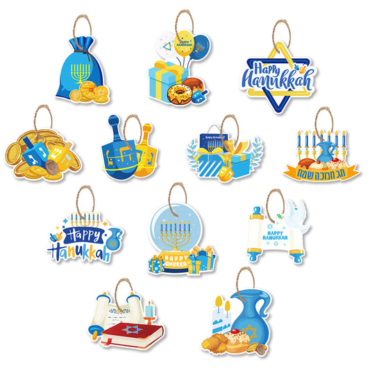 Jewish Hanukkah Party Ornaments
