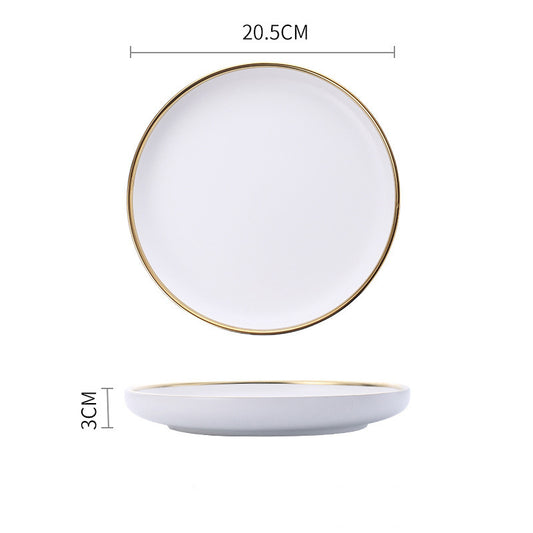 Signature Gold & Silver Trim Dinnerware Set
