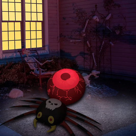43-Inch Lighted Spider Halloween Yard Inflatable