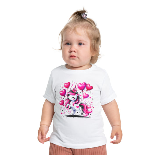 Pink & Black Unicorn Infant T-Shirt