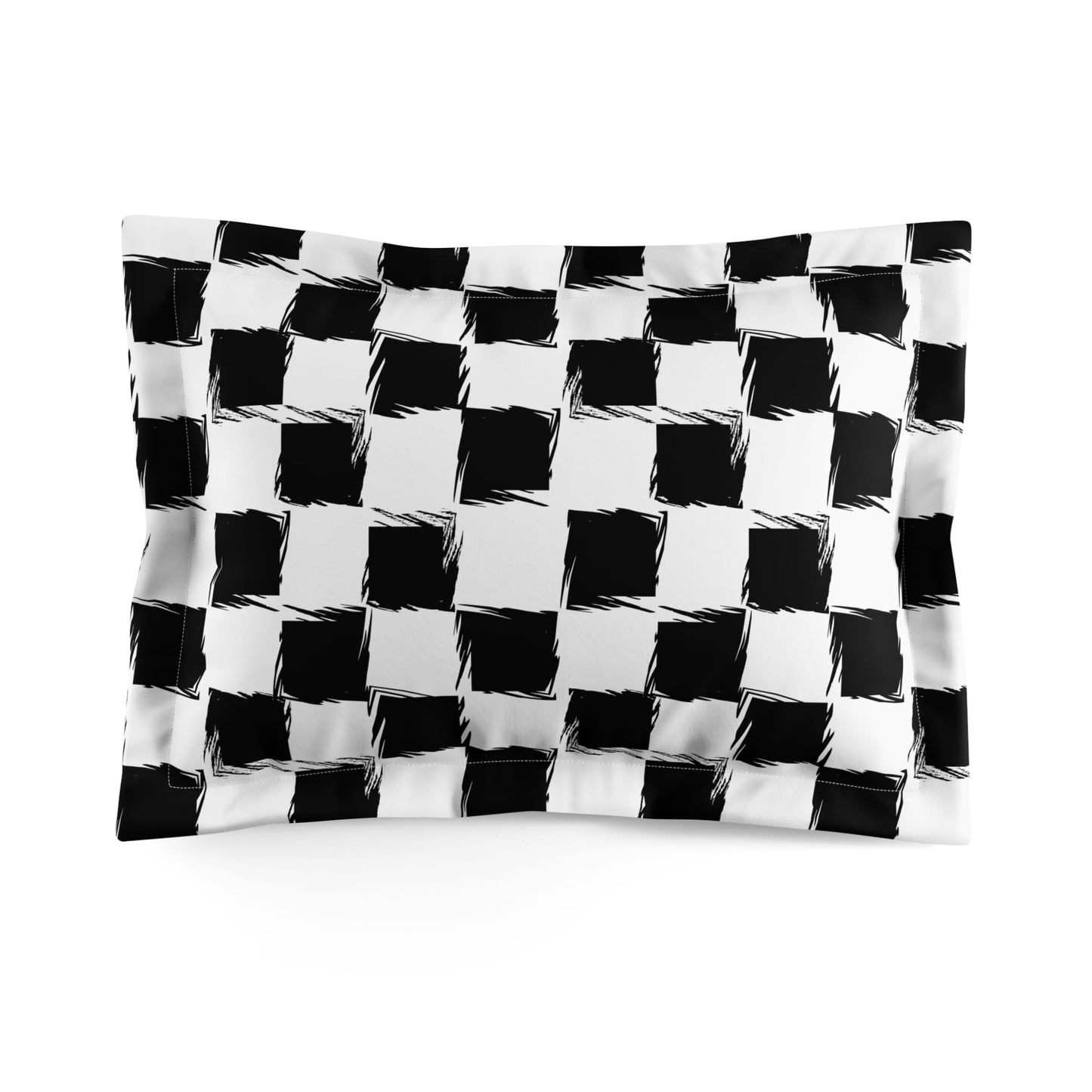 Distorted Check Pillow Sham