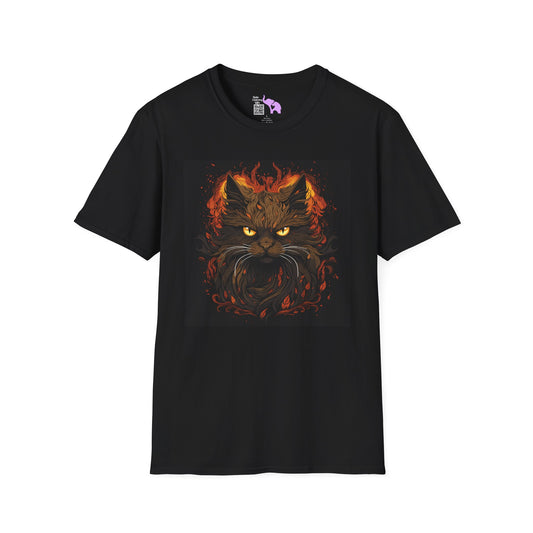 Creepy Black Cats 8 Adult T-shirt