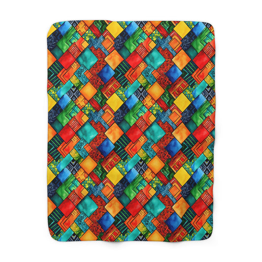 Heritage Pulse Sherpa Fleece Blanket