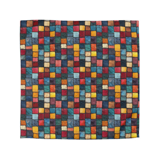 Patch Pop Microfiber Duvet Cover