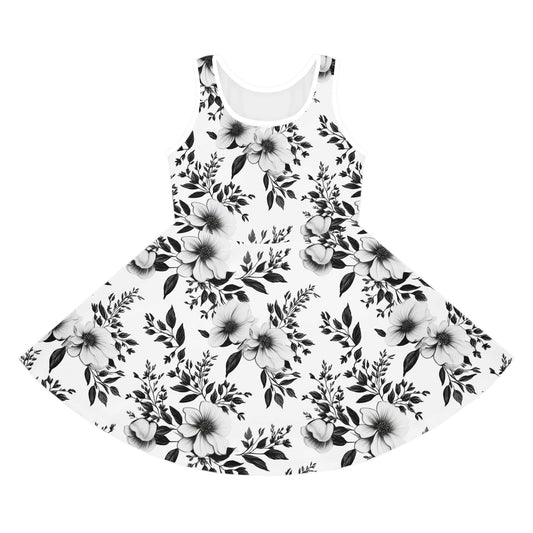 Garden Sketch Girls' Sleeveless Sundress