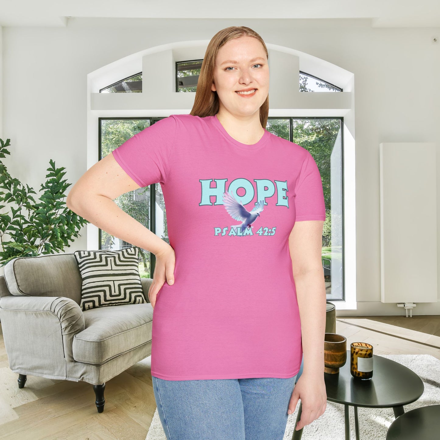 Hope Psalm 42:5 Adult T-shirt