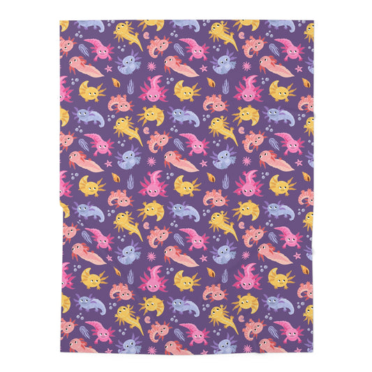 Axolotl Adventures Baby Swaddle Blanket