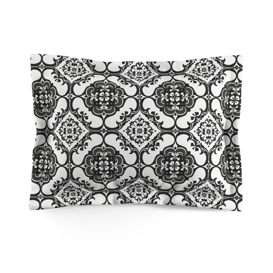 Ornamental Symmetry Microfiber Pillow Sham