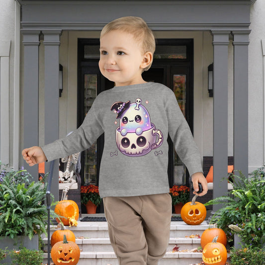 Skully Sip Toddler Long Sleeve Tee