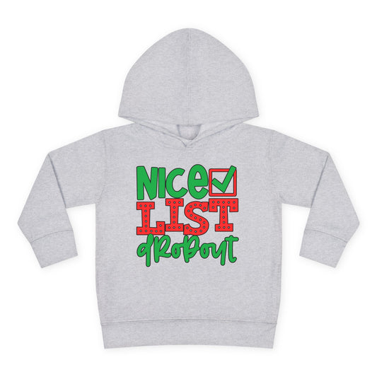 Nice List Dropout Toddler Pullover Fleece Hoodie