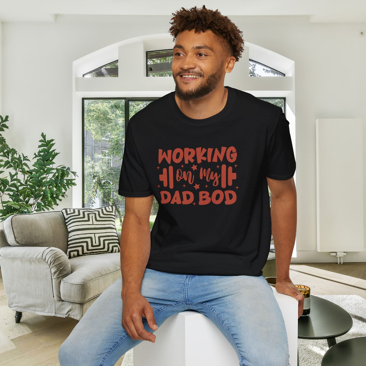 Working On My Dad Bod Adult T-shirt