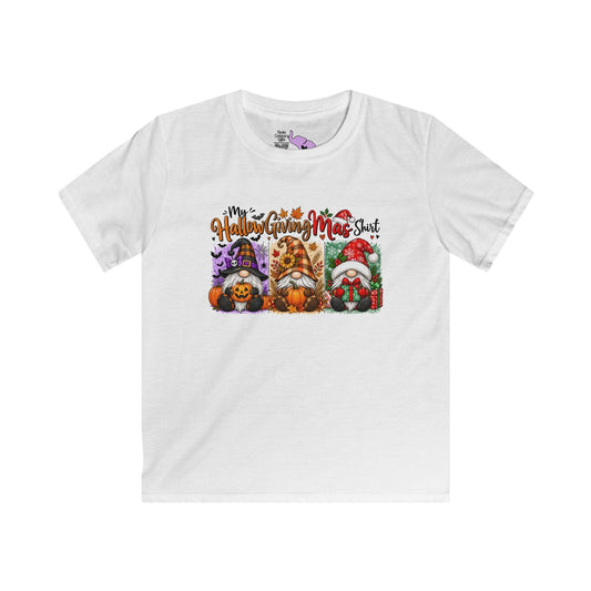 My HallowGivingMas Shirt (Gnomes) Youth Softstyle Tee