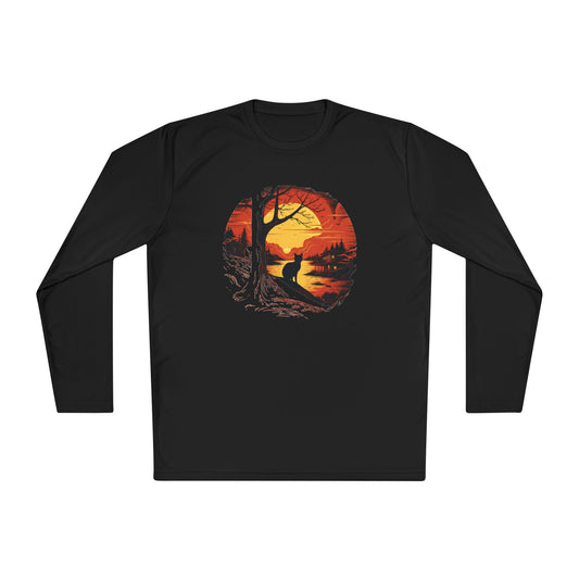 Creepy Black Cats 3 Adult Long Sleeve Tee