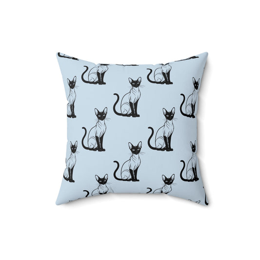 Siamese Charm – Ocean Breeze Throw Pillow
