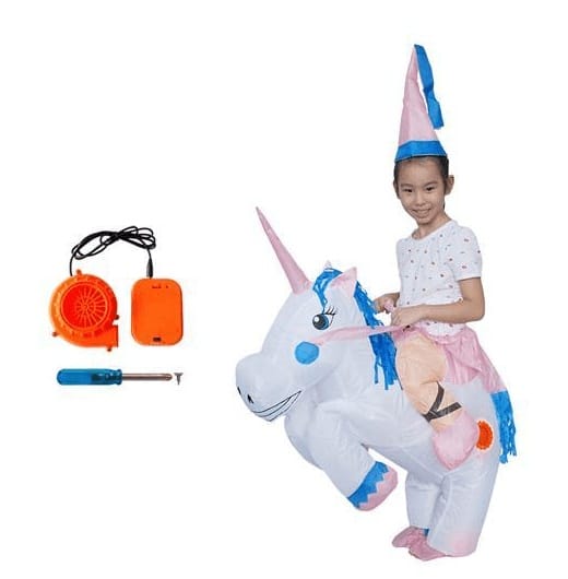 Inflatable Unicorn Rider Costume for Kids & Adults