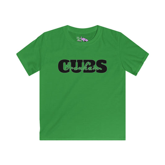 Brenham Cubs Double Text Youth Softstyle Tee
