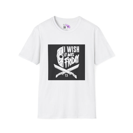 Jason Voorhees I Wish It Was Friday Adult T-shirt