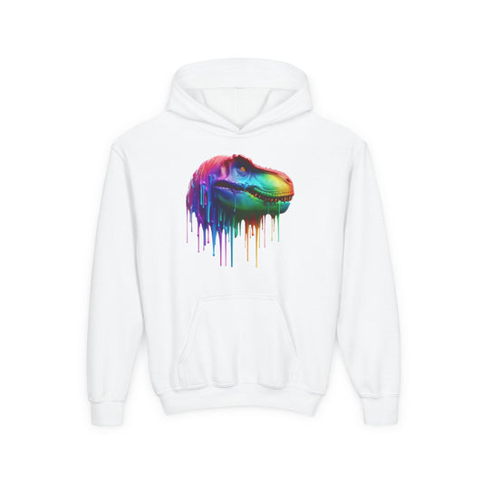 Colorful Dinosaur Youth Hoodie