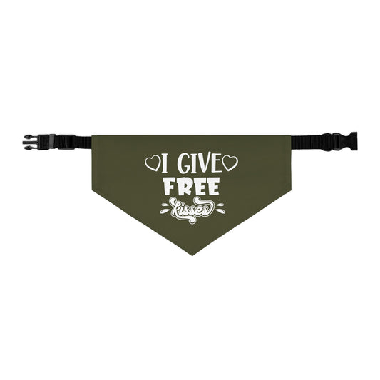 I Give Free Kisses Pet Bandana Collar
