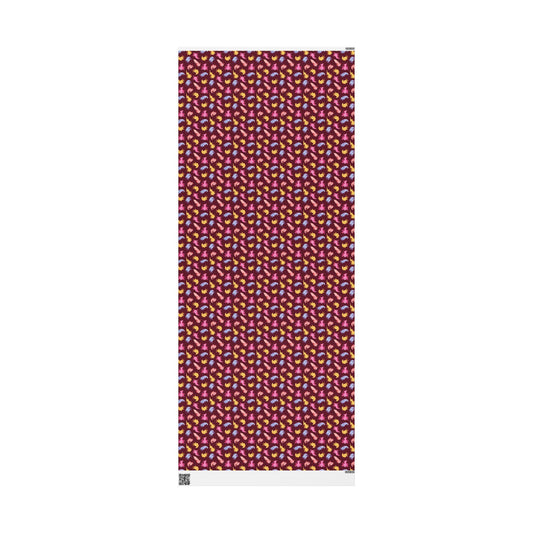 Crimson Axolotls Wrapping Paper