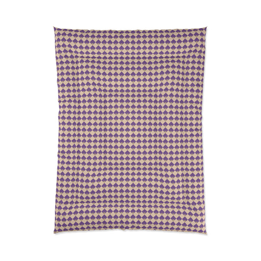 Diamond Bloom-Amethyst & Cream Comforter