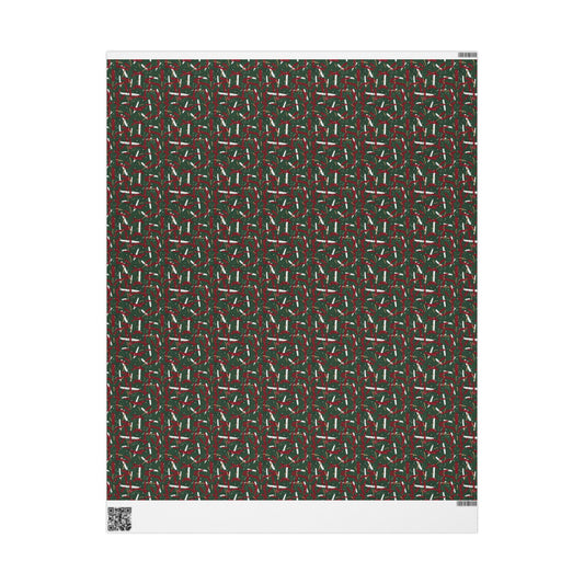 Holiday Brushstrokes Wrapping Paper