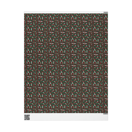 Holiday Brushstrokes Wrapping Paper