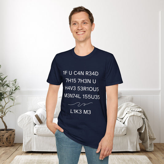 1F U C4N R34D 7H15 Adult T-shirt