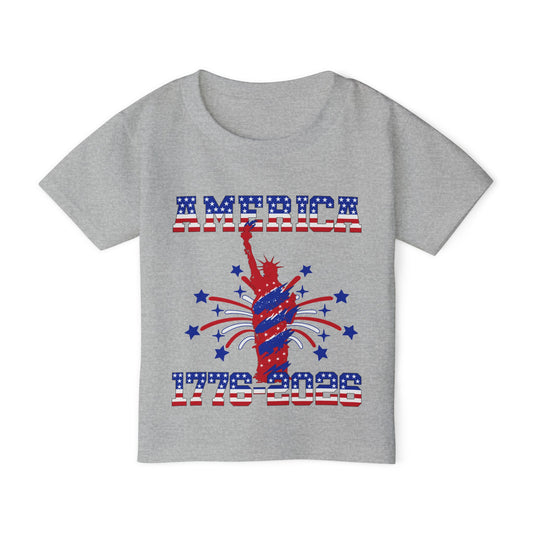 America 1776-2026 (Statue of Liberty) Heavy Cotton™ Toddler T-shirt