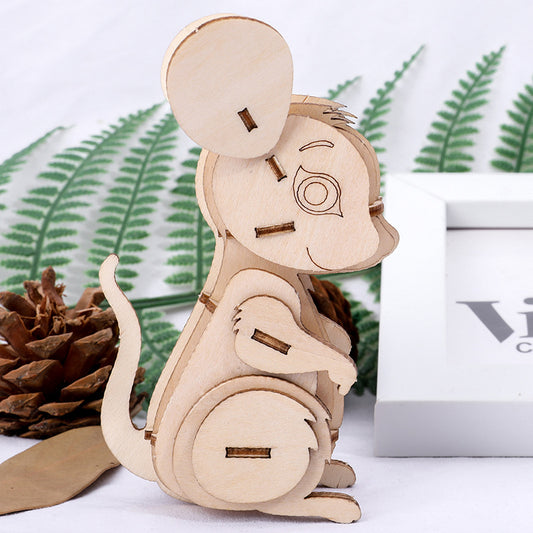 Children's DIY 3D Wooden Assembly Models
