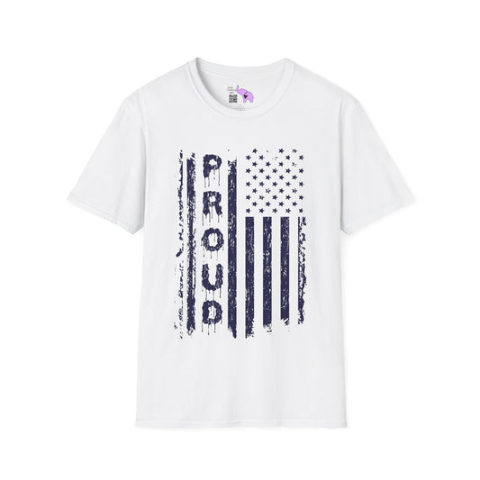 Proud American Flag Adult T-shirt