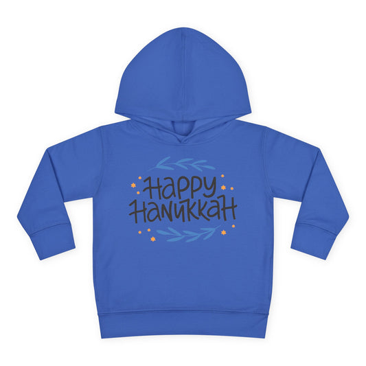 Happy Hanukkah 2 Toddler Pullover Fleece Hoodie