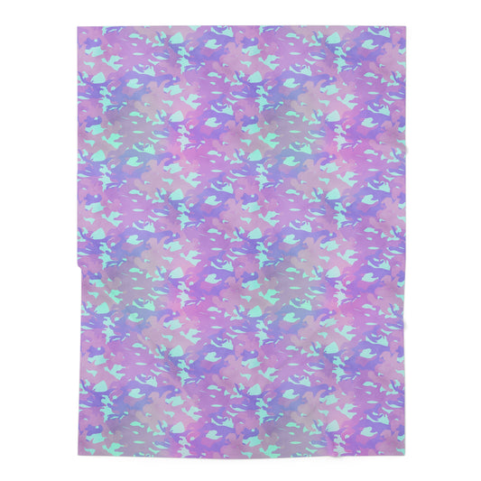 Lavender Mist Camo Baby Swaddle Blanket