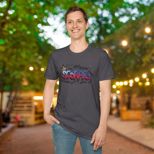 Scorpio Street Art Adult T-shirt