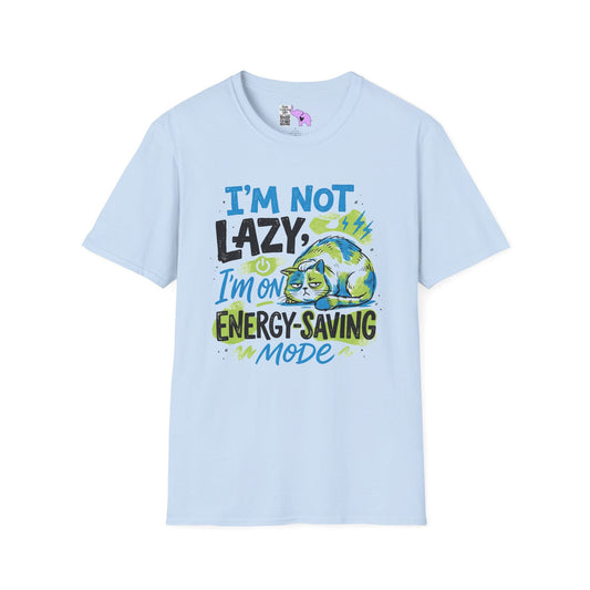 I'm Not Lazy, I'm On Energy Saving Mode (Cat) Adult T-shirt