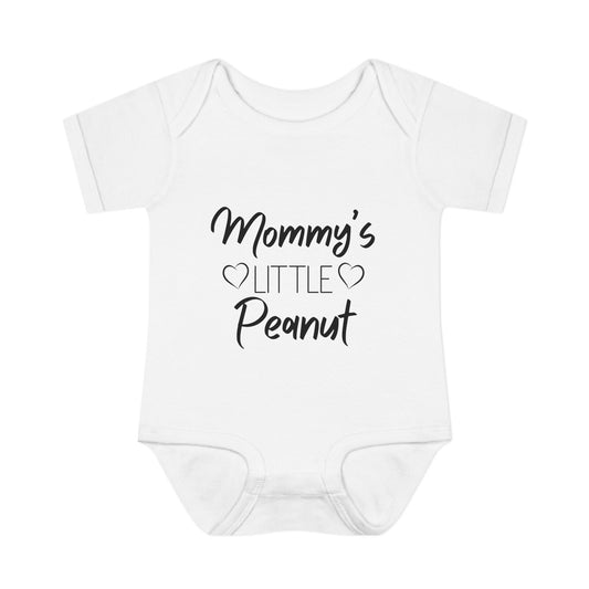 Mommy's Little Peanut Infant Baby Rib Bodysuit