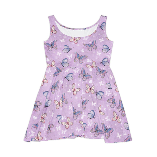 Purple Butterflies Women's Skater Dress