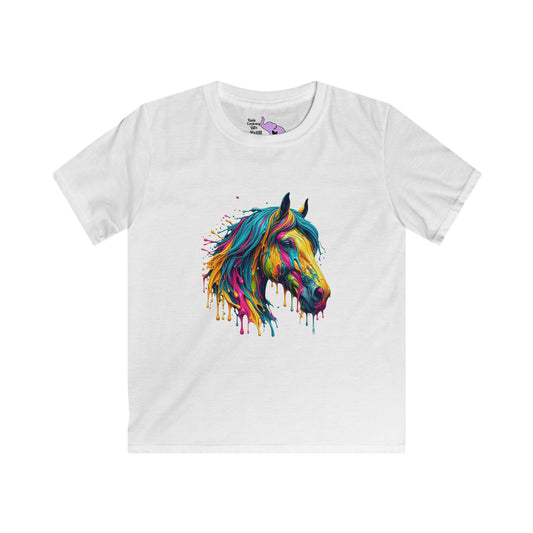 Colorful Horse Youth Softstyle Tee