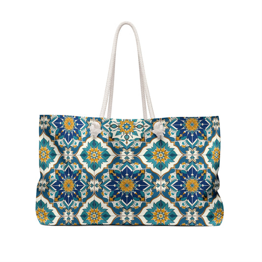 Mediterranean Lace Weekender Bag