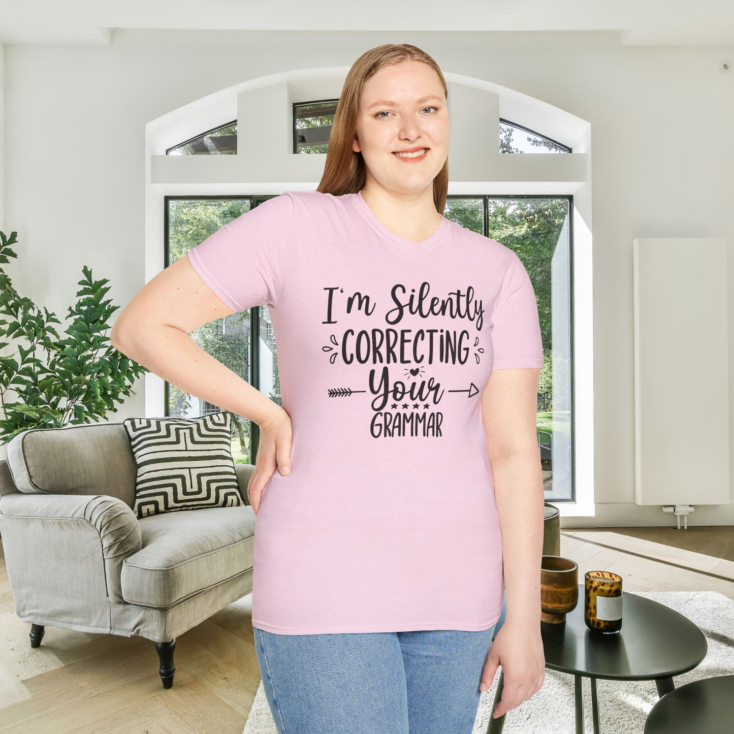 I'm Silently Correcting Your Grammar Adult T-shirt