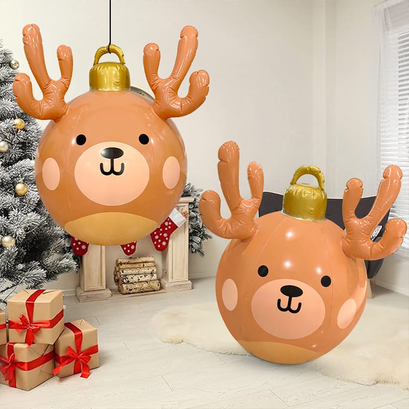 Inflatable Christmas Reindeer Ball Decor