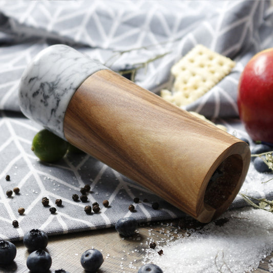 Marble & Wood Seasoning Grinder