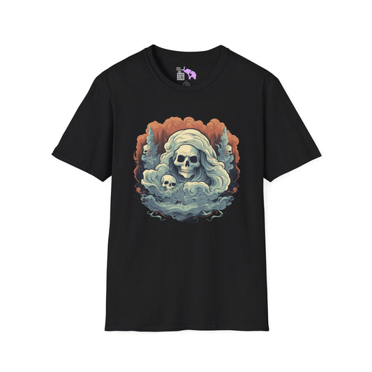 Creepy Ghost 4 Adult T-shirt