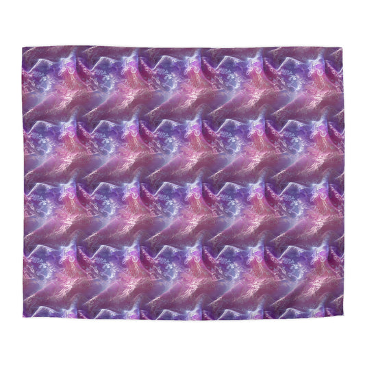 Blush Orchid Sheer & Lace Microfiber Duvet Cover