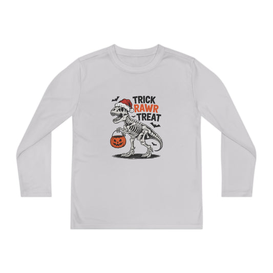 Trick Rawr Treat Youth Long Sleeve Tee