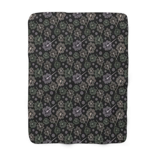 Dandelion Nightfall Fleece Blanket