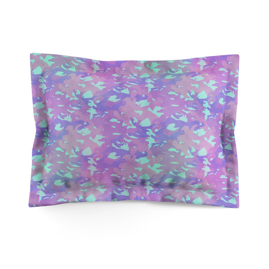 Lavender Mist Camo Microfiber Pillow Sham