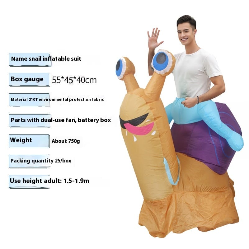 Funny Inflatable Snail Costume for Adults